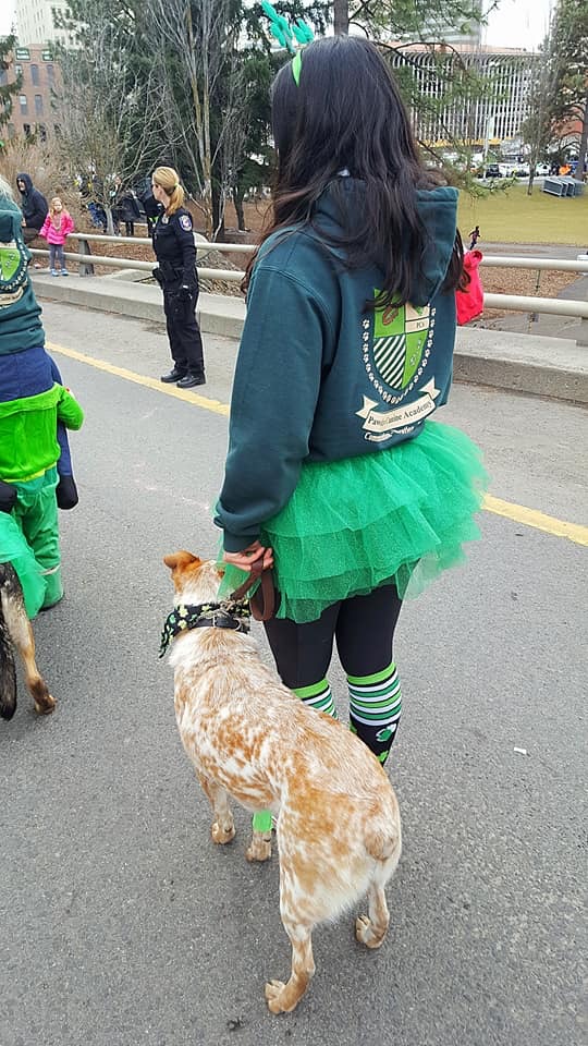  Off to walk in the parade 