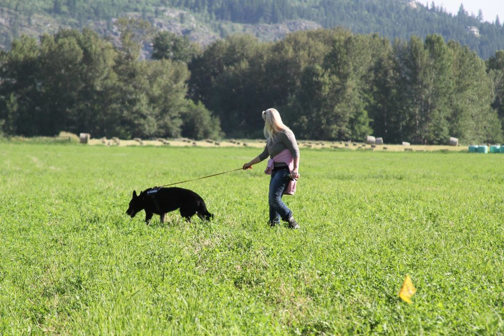  Monique out tracking with Titan 